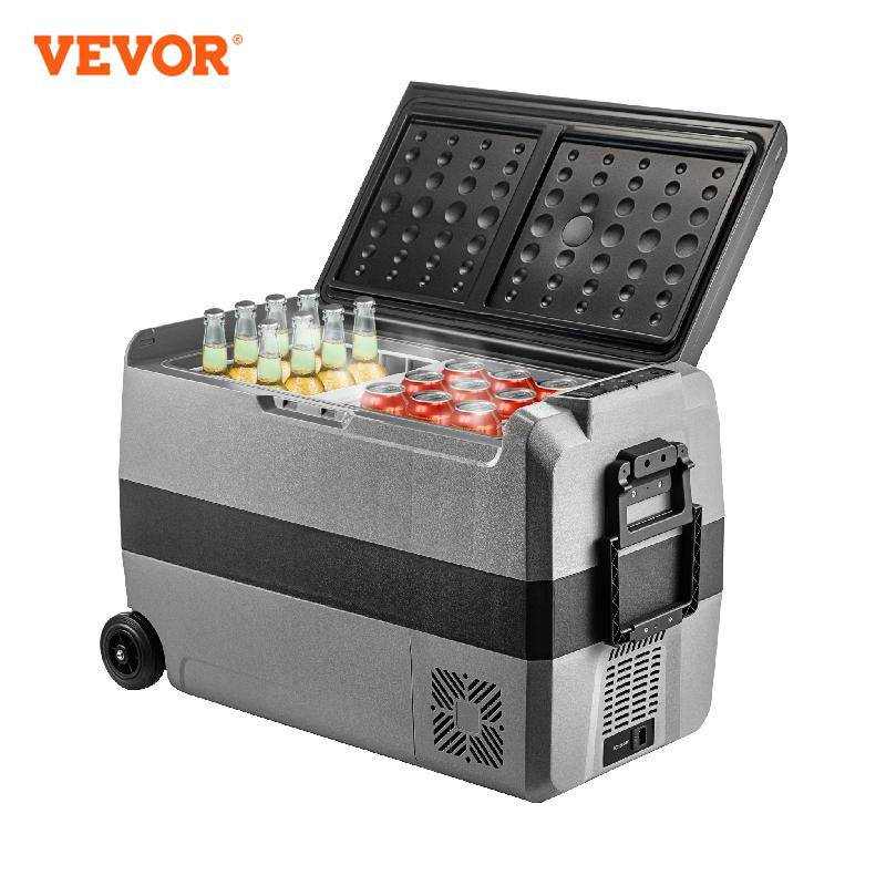Portable Car Fridge Mini Refrigerator Freezer With Wheel and Handle 12/24V DC 100-240 AC for Camping Picnics - Culinarywellbeing