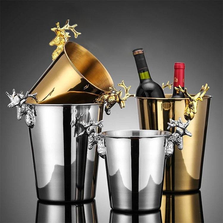 Noble Luxury ice bucket 304 Stainless steel golden hammer patternTheWellBeing1Noble Luxury ice bucket 304 Stainless steel golden hammer patternCulinaryWellBeing