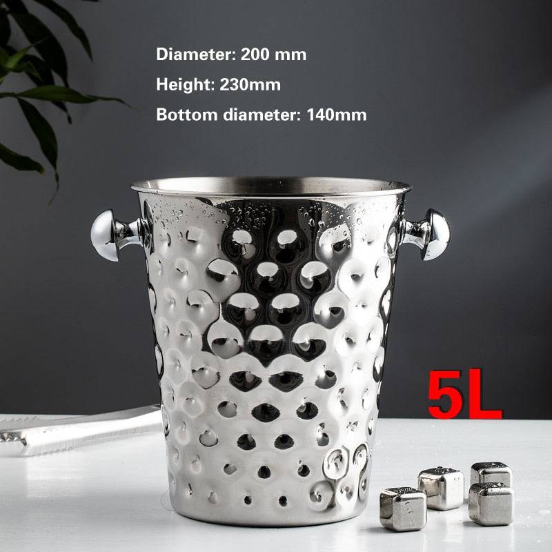 Noble Luxury ice bucket 304 Stainless steel golden hammer patternTheWellBeing1Noble Luxury ice bucket 304 Stainless steel golden hammer patternCulinaryWellBeing