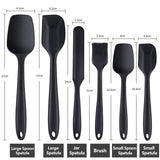 TheWellBeing™ 6-Piece Silicone Spatula Set - Nonstick, Heat-Resistant Spatulas for Cooking, Baking, and Mixing - Culinarywellbeing