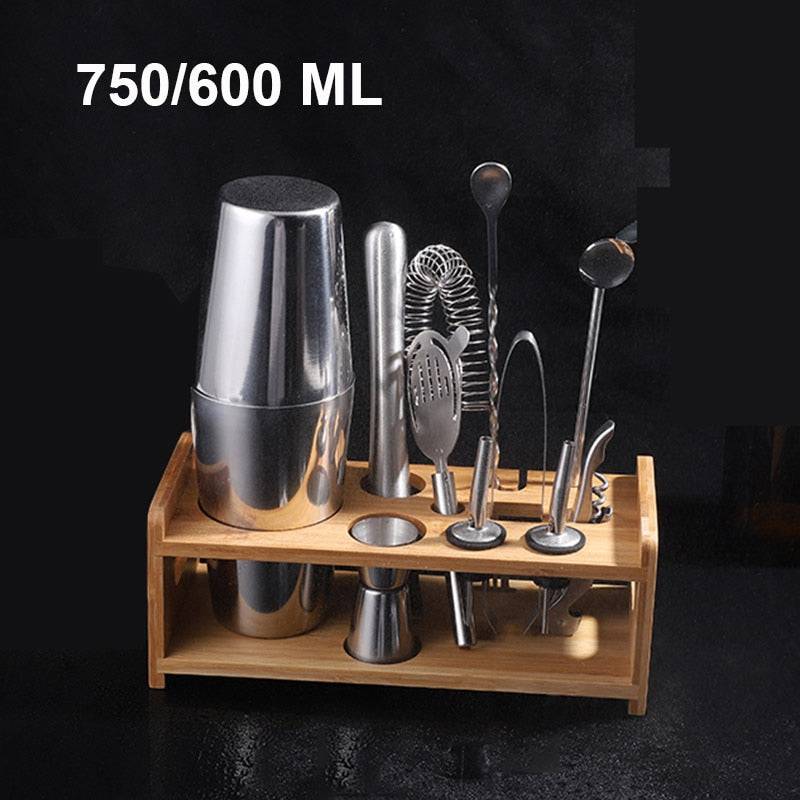 Stainless Steel Cocktail Shaker Mixer Wine Martini Boston Shaker For Bartender Drink Party Bar Tools 550ML/750ML - Culinarywellbeing