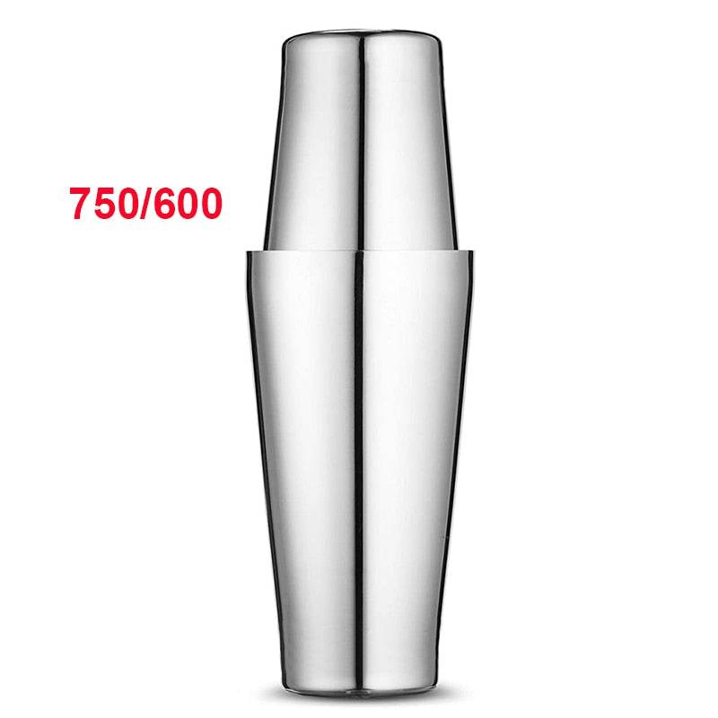 Stainless Steel Cocktail Shaker Mixer Wine Martini Boston Shaker For Bartender Drink Party Bar Tools 550ML/750ML - Culinarywellbeing