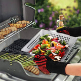 Stainless Steel Grill Pan Grilling Basket For More Vegetable Meat Gril100% New.





Color: As picture Material: stainless steel
 
Conversion: 1inch=2.54cm,  1cm=0.393inches Warm Tip :  Please be reminded that due lighting effects, monTheWellBeing1Vegetable Meat Grill Basket Tray BBQ GadgetCulinaryWellBeing