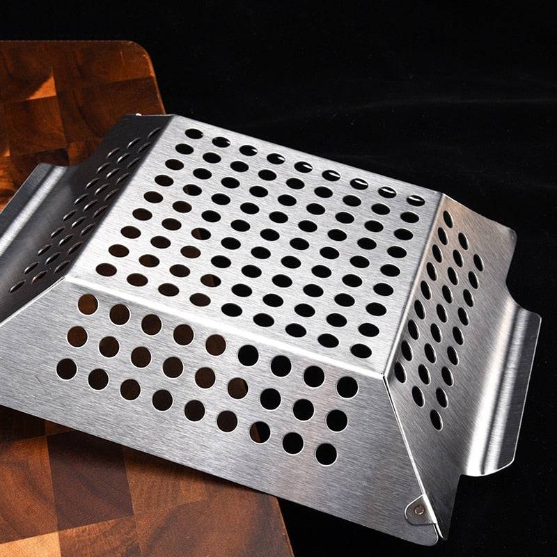 Stainless Steel Grill Pan Grilling Basket For More Vegetable Meat Gril100% New.





Color: As picture Material: stainless steel
 
Conversion: 1inch=2.54cm,  1cm=0.393inches Warm Tip :  Please be reminded that due lighting effects, monTheWellBeing1Vegetable Meat Grill Basket Tray BBQ GadgetCulinaryWellBeing