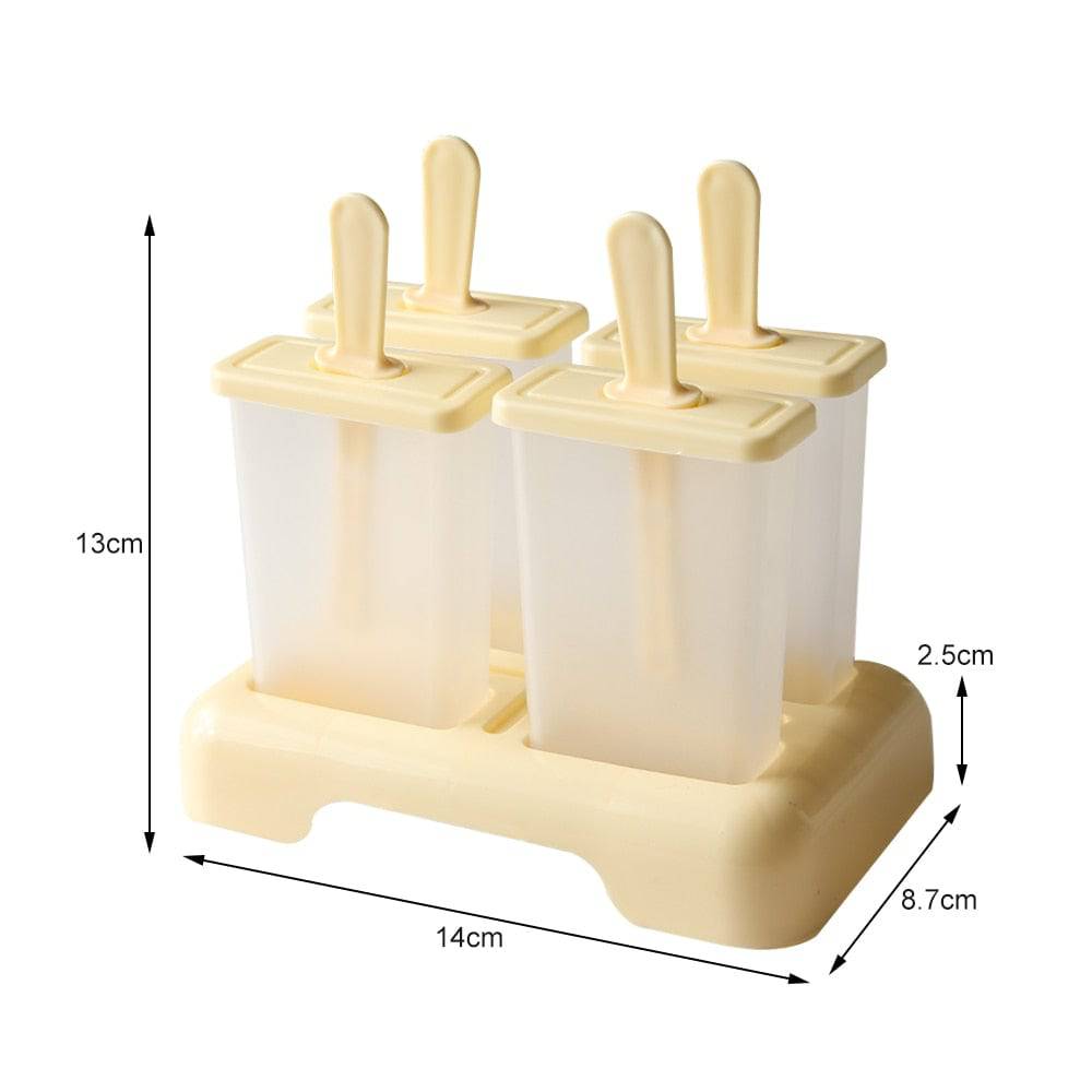 Ice Box with Plastic Stick Ice-lolly Mold Ice Cube Tray - Culinarywellbeing