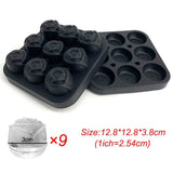 Small 3D Rose Ice Cube Trays - Create 9 Giant Cute Flower-Shaped Ice with Fun Silicone Rubber Ice Ball Maker - Culinarywellbeing