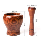 Bamboo Wooden Mortar and Pestle Set for Grinding Spices and Herbs - Culinarywellbeing