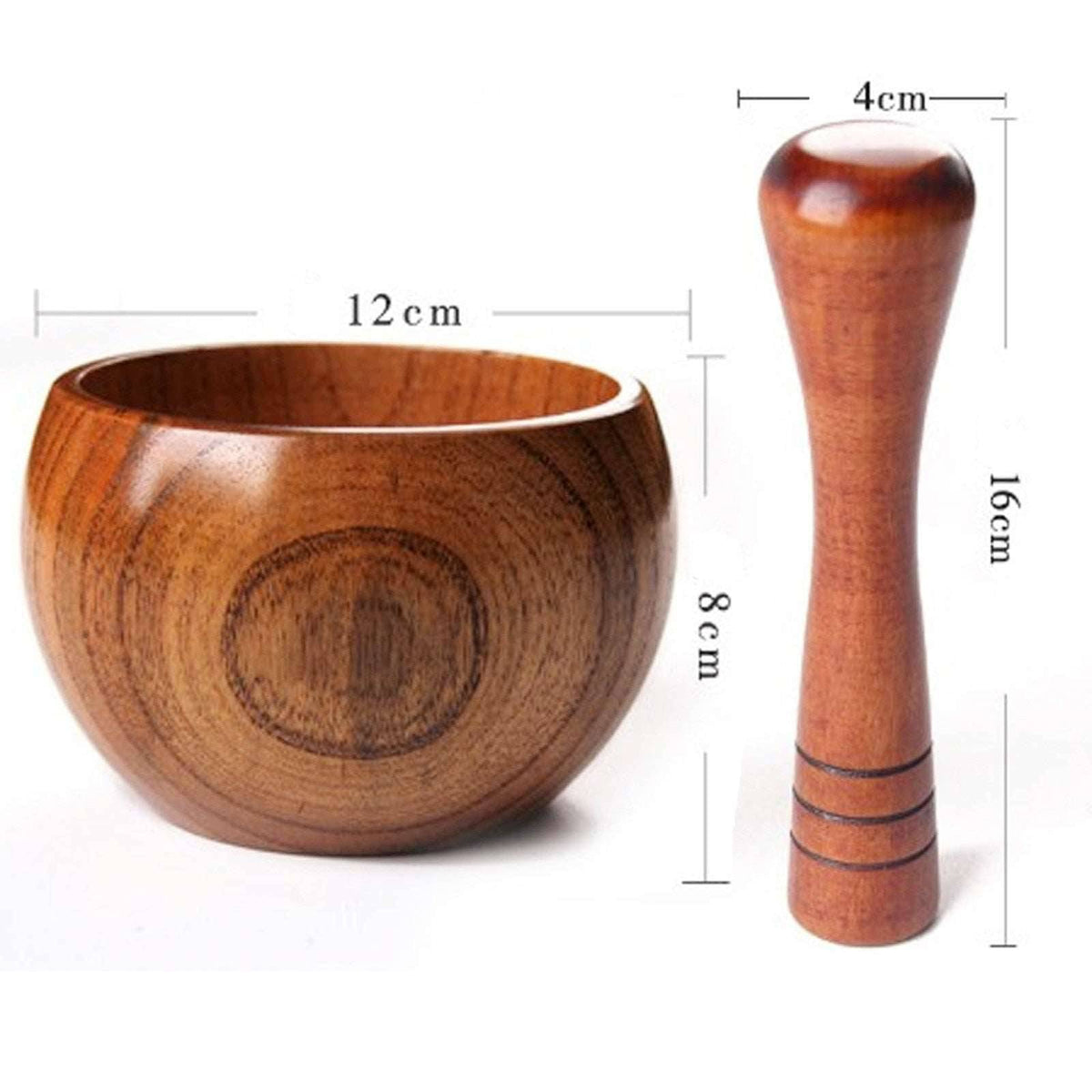 Bamboo Wooden Mortar and Pestle Set for Grinding Spices and Herbs - Culinarywellbeing