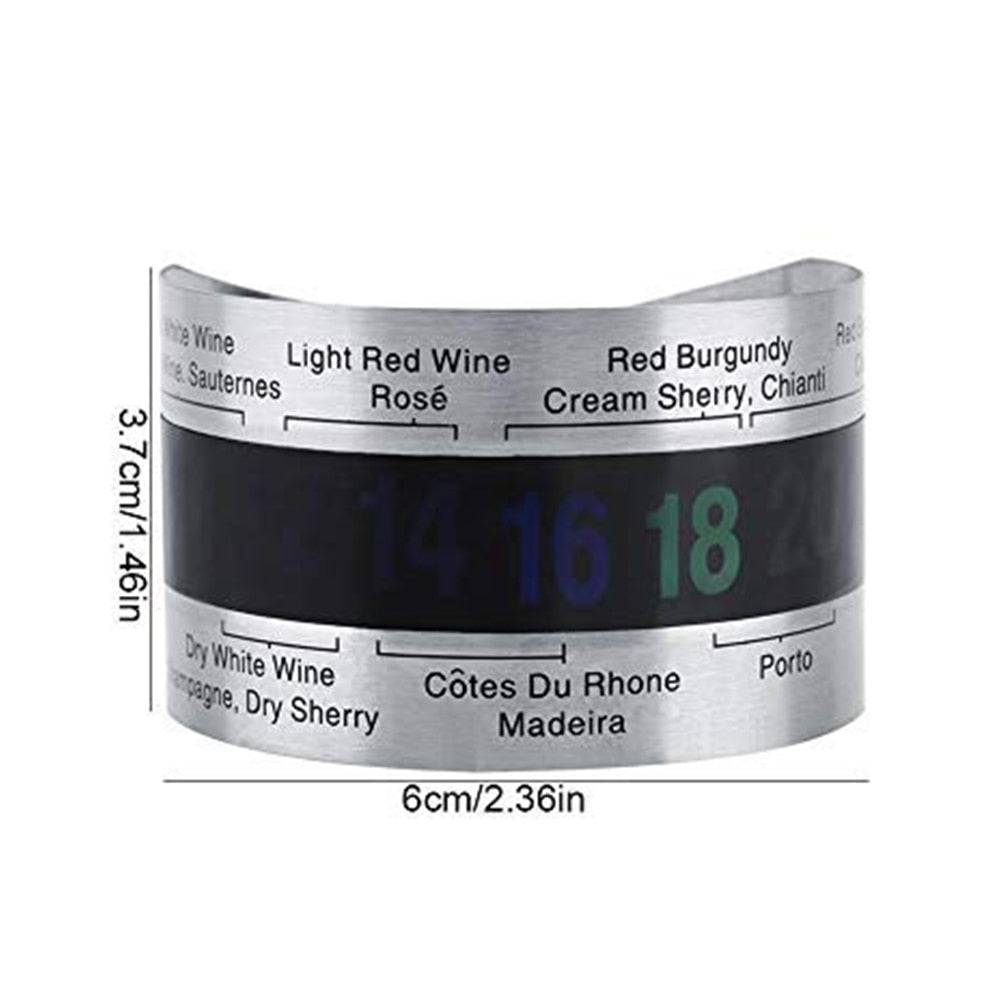 Wine CollBottle Snap Thermometer LCD Display clip Sensor for Champagne beer red wine - Culinarywellbeing