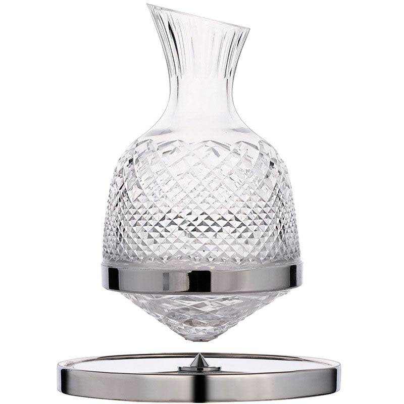 Decanter -Rotating Wine Tumbler Design Dispenser Crystal Glass Aerator