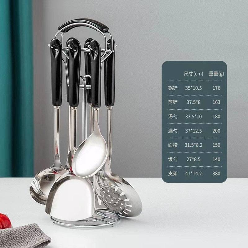 TheWellBeing™ 7-Piece Stainless Steel Kitchenware Set with Ceramic HanTheWellBeing1TheWellBeing™ 7-Piece Stainless Steel Kitchenware SetCulinaryWellBeing