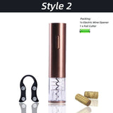 Automatic Wine Bottle Opener Reusable Corkscrew With Foil Cutter - Culinarywellbeing