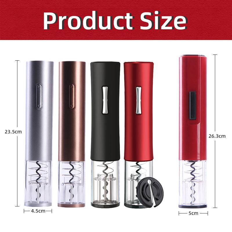 Automatic Wine Bottle Opener Reusable Corkscrew With Foil Cutter - Culinarywellbeing