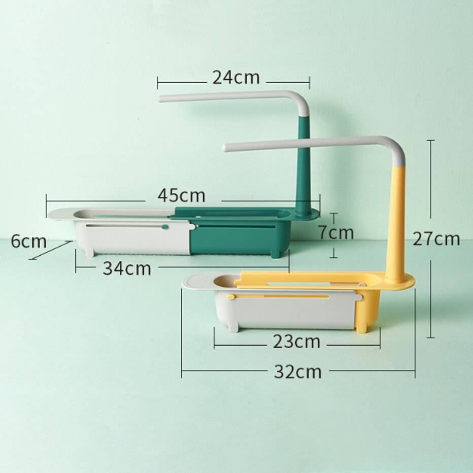 Telescopic Sink Shelf Kitchen Sinks Organizer Soap Sponge Holder Sink Material: PPColor: yellow red green blue blackSize: 32x27cmProduct includes: 1 storage basketnotes:There may be errors in the size measured by hand, within the rangeTheWellBeing1Telescopic Sink Shelf Kitchen Sinks Organizer Soap Sponge Holder Sink Drain Rack Storage Basket Kitchen Gadgets Accessories ToolCulinaryWellBeing