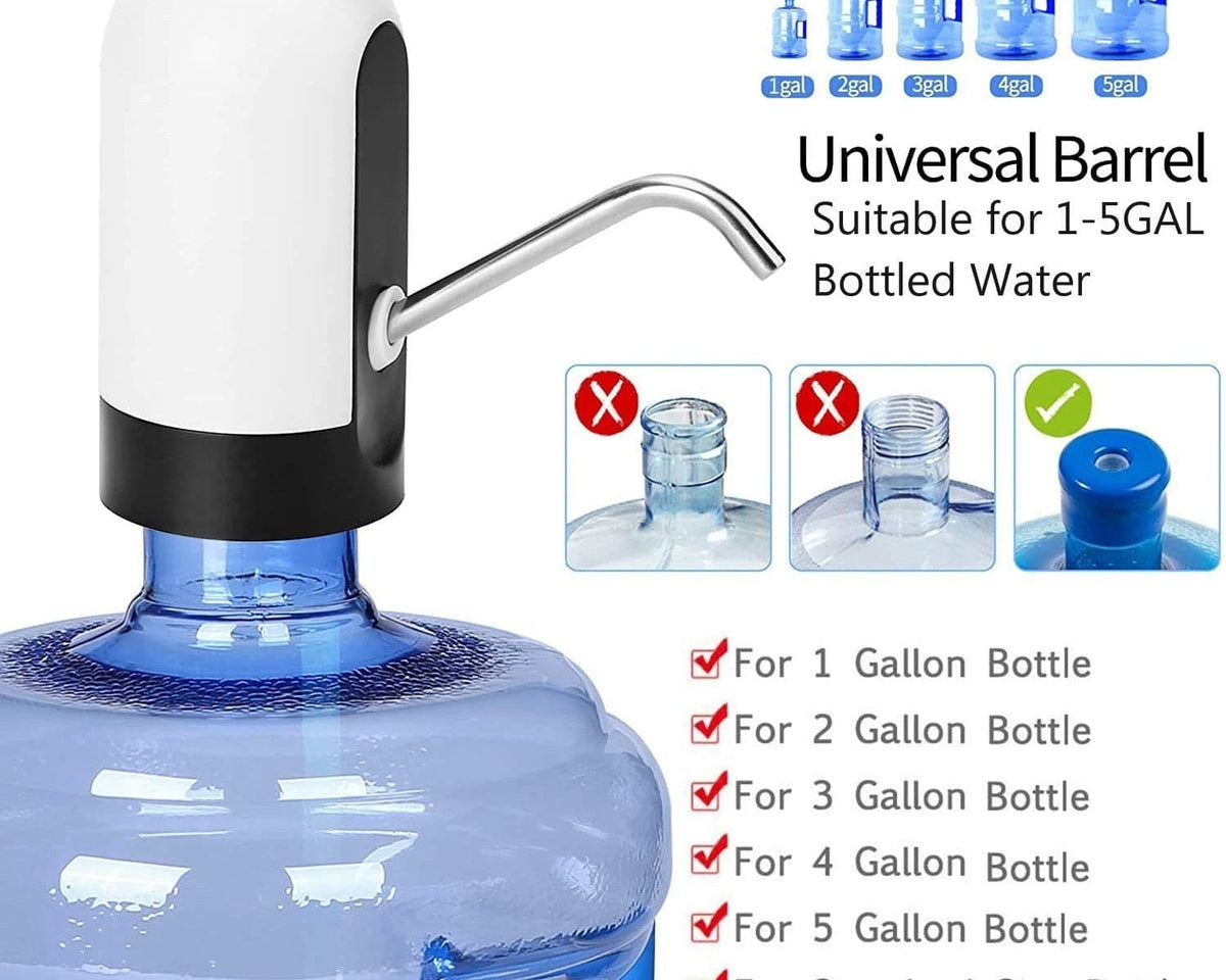 Water Bottle Pump USB Charging Auto Switch Drinking Dispenser Charging1. Simple and convenient, press the button to water out/press the button to stop water
2. Highly compatible base, universal for big and small barrels
3. Built-in 800TheWellBeing1Water Bottle Pump USB Charging Auto Switch Drinking Dispenser Charging Water PumpCulinaryWellBeing