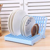 Kitchen Foldable Dish Rack Stand Holder Bowl Plate Organizer Tray Drainer Shelf - Culinarywellbeing