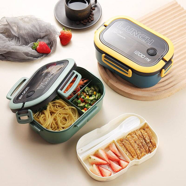 TheWellBeing™ Single Double-layer Lunch Box Portable Compartment - Culinarywellbeing