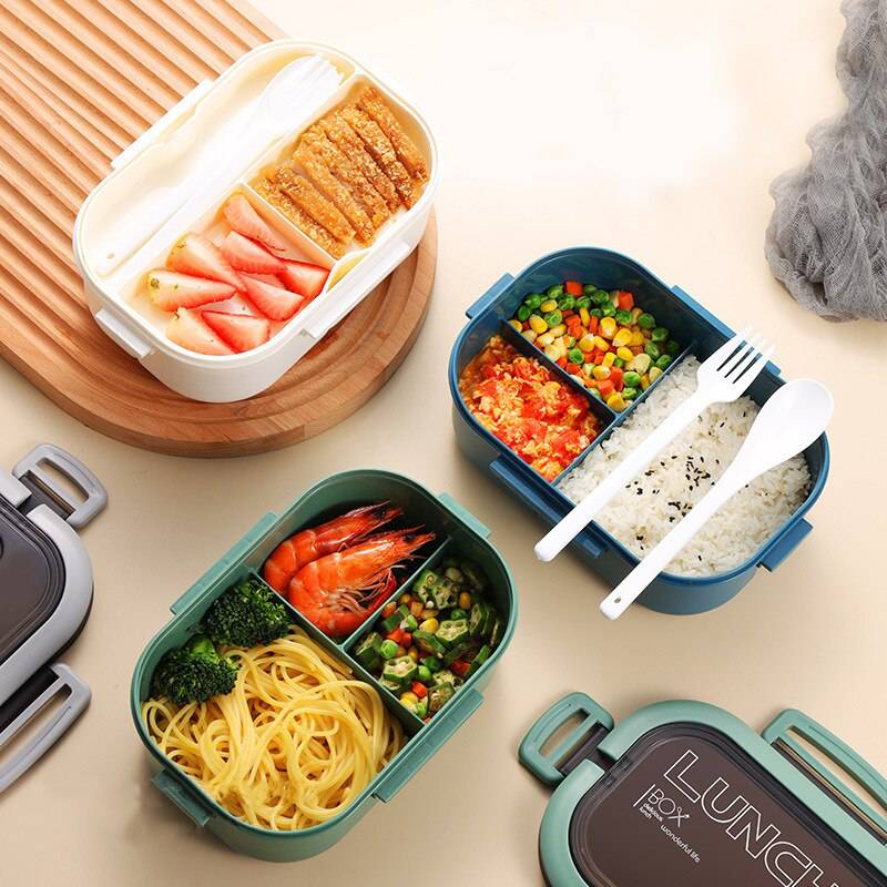 TheWellBeing™ Single Double-layer Lunch Box Portable Compartmentsuitable for students, office workers with lunch, field trips to keep food and fruit fresh
1. Microwaveable, do not put the top and divider together (no more than 3 TheWellBeing1TheWellBeing™ Single Double-layer Lunch Box Portable CompartmentCulinaryWellBeing