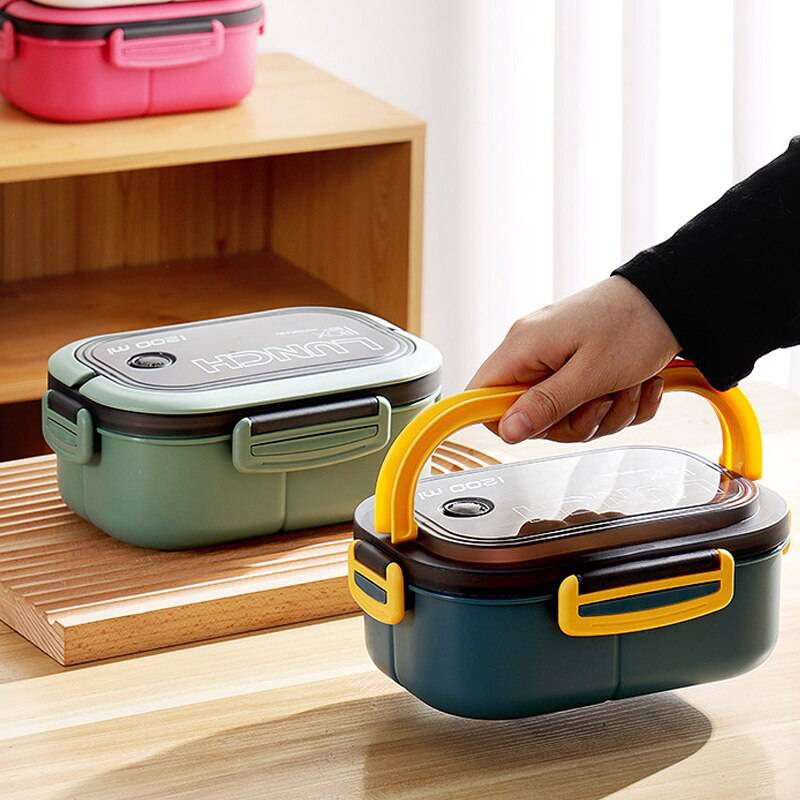 TheWellBeing™ Single Double-layer Lunch Box Portable Compartment - Culinarywellbeing