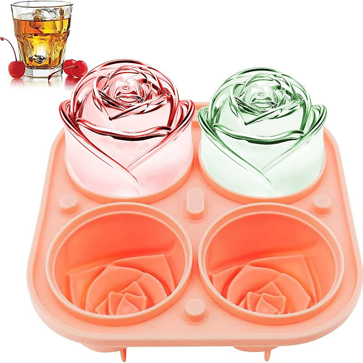 TheWellBeing™ 3D Rose Ice Molds - Culinarywellbeing