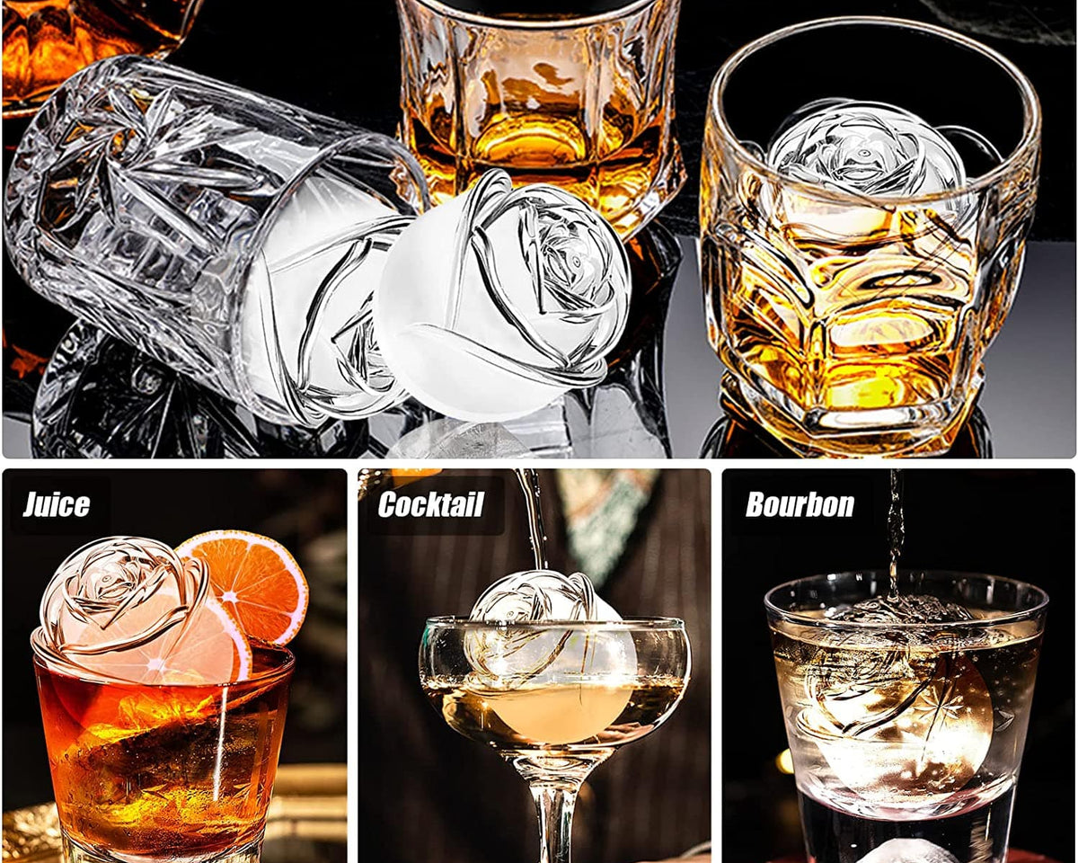 TheWellBeing™ 3D Rose Ice Molds - Culinarywellbeing