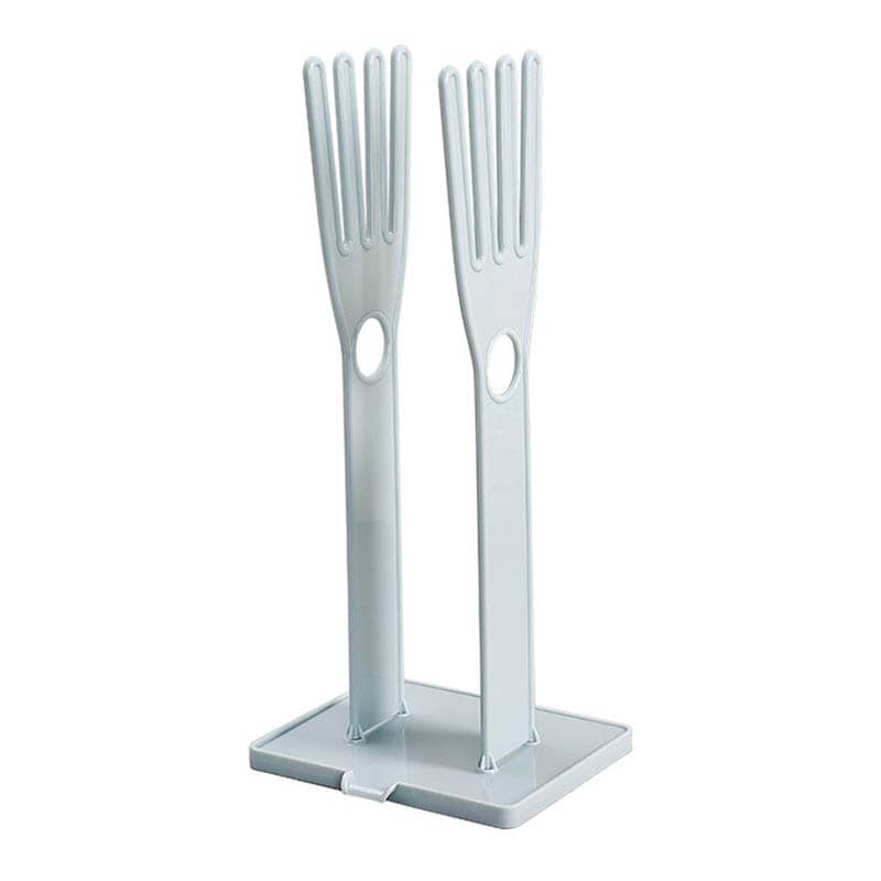 Portable Glove Drying Rack Kitchen Storage Rack Desktop Drainage StoraMaterial: PP 
 Size :34*12*15cm  
 Color: Blue/pink 
 Packing: 1 Set  

 FeedbackTheWellBeing1Portable Glove Drying Rack Kitchen Storage Rack Desktop Drainage Storage Rack Accessories Kitchen ToolsCulinaryWellBeing