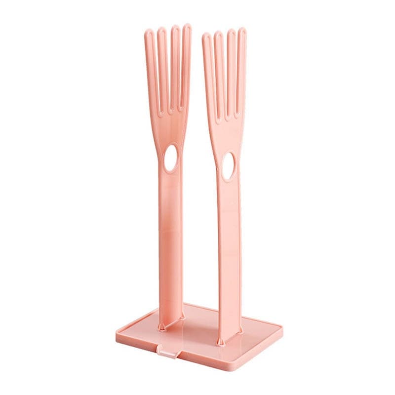 Portable Glove Drying Rack Kitchen Storage Rack Desktop Drainage StoraMaterial: PP 
 Size :34*12*15cm  
 Color: Blue/pink 
 Packing: 1 Set  

 FeedbackTheWellBeing1Portable Glove Drying Rack Kitchen Storage Rack Desktop Drainage Storage Rack Accessories Kitchen ToolsCulinaryWellBeing