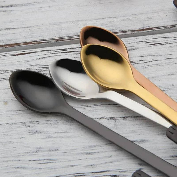 Stainless Steel Cat Teaspoons - Culinarywellbeing