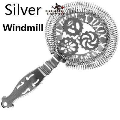 Skull And Mechanical Watch Bar Strainer Sprung Cocktail Strainer Stainless Steel Deluxe Strainer Bar Tools - Culinarywellbeing