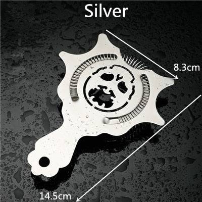 Skull And Mechanical Watch Bar Strainer Sprung Cocktail Strainer Stainless Steel Deluxe Strainer Bar Tools - Culinarywellbeing