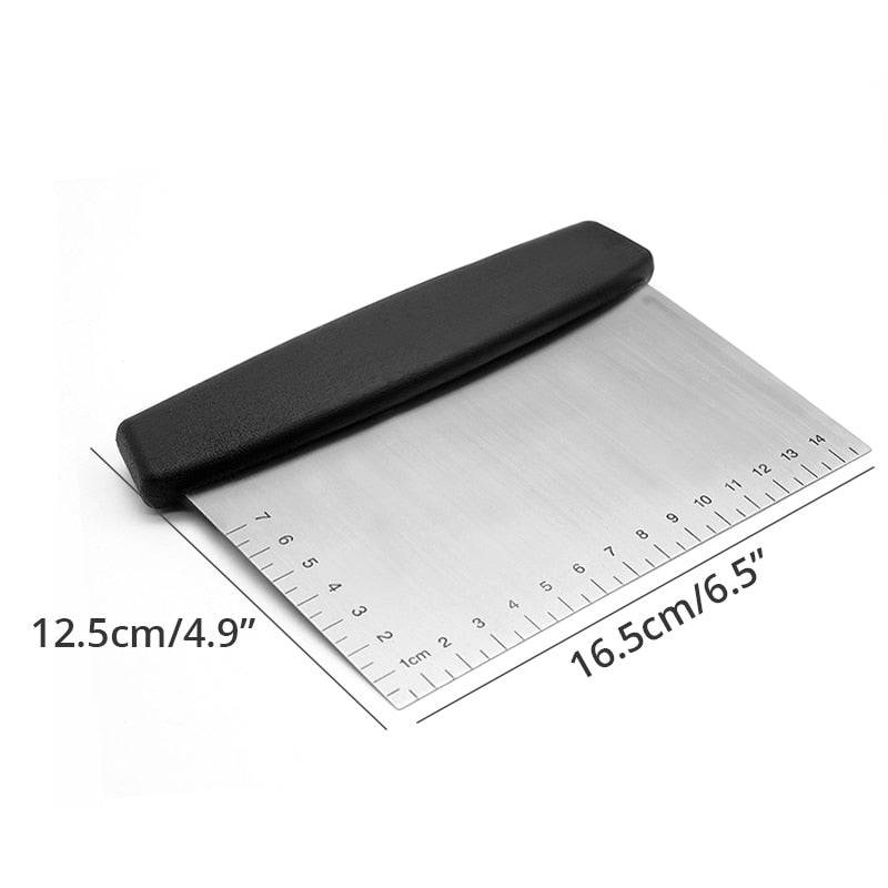 Leeseph Multi-purpose Stainless Steel Scraper & Chopper, Dough Scraper, Pizza Dough Cutter , kitchen tools - Culinarywellbeing