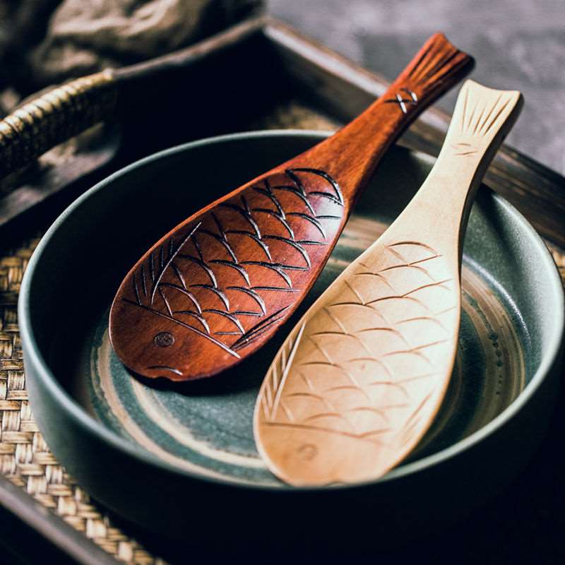Creative Spoon Cute Nature Wooden Non-stick Rice Shovel ScoopMaterial: nanmu
 








Retro ladle,Japanese Creative Fish Shape Rice Spoon ,Cute ladle,Nature Wooden ,Non-stick Rice Shovel Scoop ,Kitchen Cooking Utensils SuppliTheWellBeing1Creative Spoon Cute Nature WoodenCulinaryWellBeing