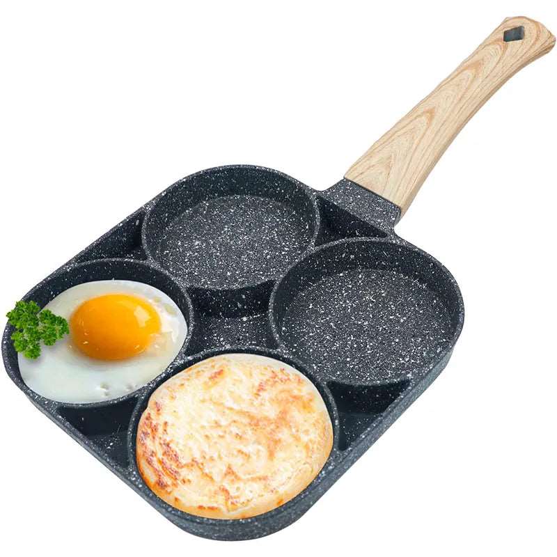 Egg Frying Pan Nonstick Pancake Pans 4-Cups Cookware Pancake Pan Egg Pan Suitable - Culinarywellbeing