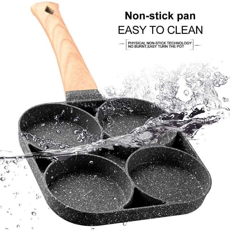 Egg Frying Pan Nonstick Pancake Pans 4-Cups Cookware Pancake Pan Egg Pan Suitable - Culinarywellbeing