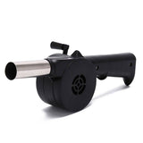 Handheld Outdoor BBQ Fan Air Blower for Grilling, Stainless Steel, Easy to Use.