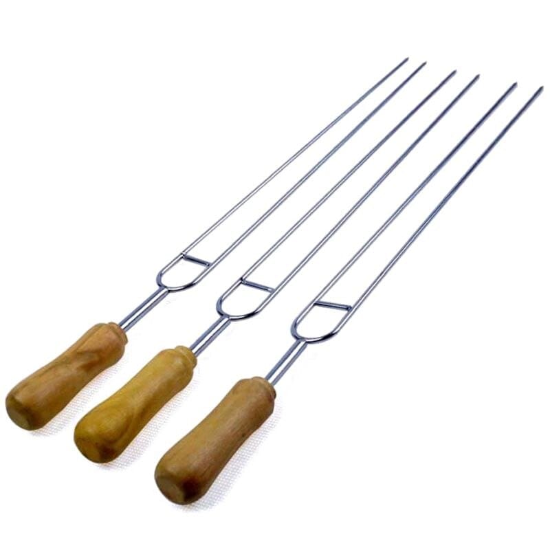 TheWellBeing™ 6-Piece Stainless Steel U-Shaped BBQ Grilling Skewers - Culinarywellbeing