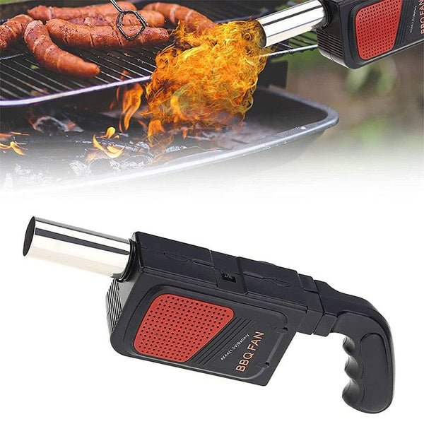 TheWellBeing™BBQ Air Blower Portable Handheld Electric BBQ Fan Charcoal Grill Fan Fire Bellows Tool - Culinarywellbeing