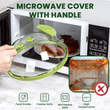 TheWellBeing™ Microwave Splatter Cover with Handle and Water Storage Box - Culinarywellbeing