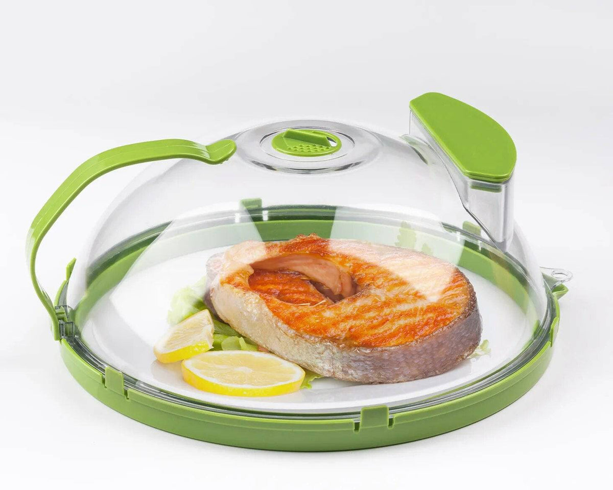 TheWellBeing™ Microwave Splatter Cover with Handle and Water Storage Box - Culinarywellbeing