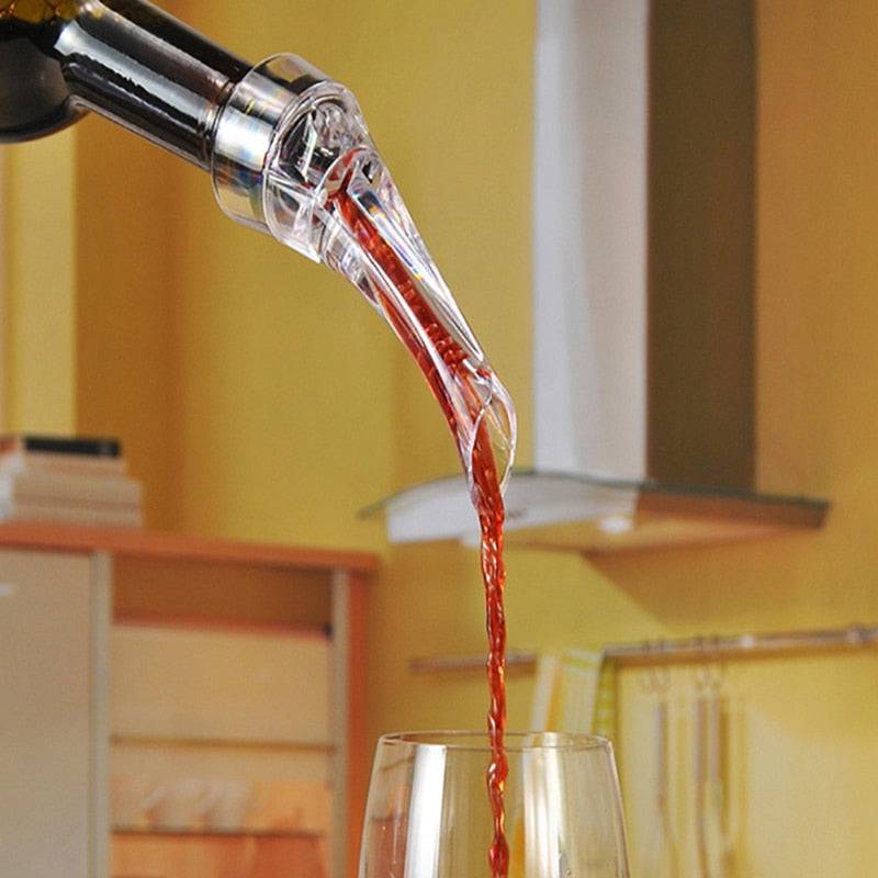 Wine Aerator Pourer Premium Aerating Pourer Red Wine Decanter Cap SpouTheWellBeing1Wine Aerator Pourer Premium Aerating Pourer Red Wine Decanter Cap Spout Stopper Bottle Mouth Dispenser Decanter SpoutCulinaryWellBeing