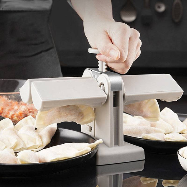 TheWellBeing™Automatic Dumpling Machine Double Head Press Dumplings Mold Empanadas Ravioli Mould Kitchen Gadget Accessories - Culinarywellbeing