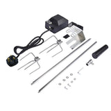 Universal Automatic Grill Rotisserie Kit w/ Electric Motor BBQ Bracket Roaster - Culinarywellbeing