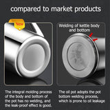 Stainless Steel Scrub Oil Pot Kitchen Oil Pot Sauce Vinegar Non-Drip D1. Made of 304 stainless steel, environmentally friendly, durable, safe, environmentally friendly and healthier.
2. The large-caliber flat-mouth design makes it easyTheWellBeing1Stainless Steel Scrub Oil Pot Kitchen Oil Pot Sauce VinegarCulinaryWellBeing