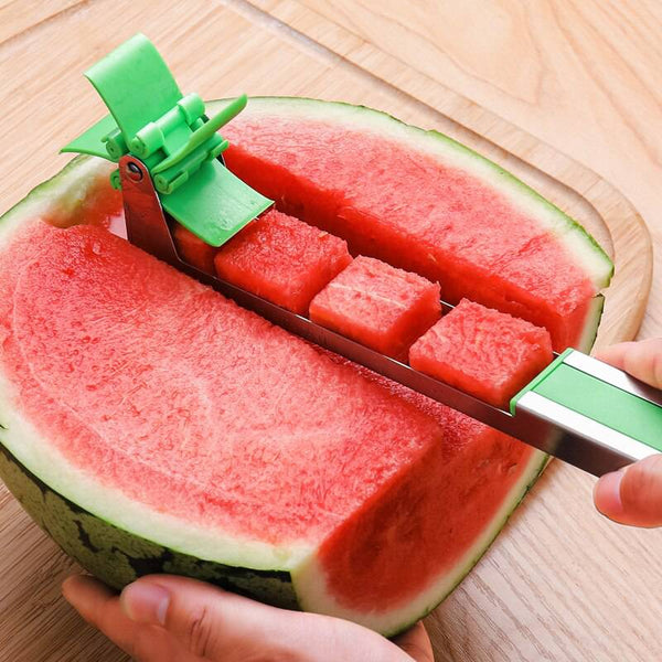 Stainless Steel Watermelon Cutter Windmill Shape Design Slicer Cutter Kitchen Gadgets Salad Fruit Slicer Cutter Tool - Culinarywellbeing