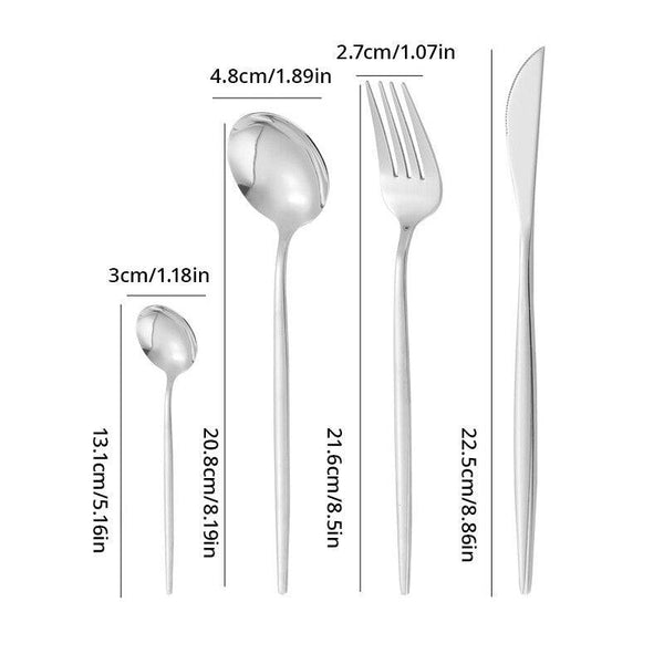 Portuguese Tableware Stainless Steel Knife Fork and Spoon Set Western 1. Light Luxury, smooth edge, made of thickened stainless steel material, with a thick handle and comfortable feel.
2. Stainless steel material, integrated molding, TheWellBeing1Spoon Set Western Food Hotel Steak KnifeCulinaryWellBeing