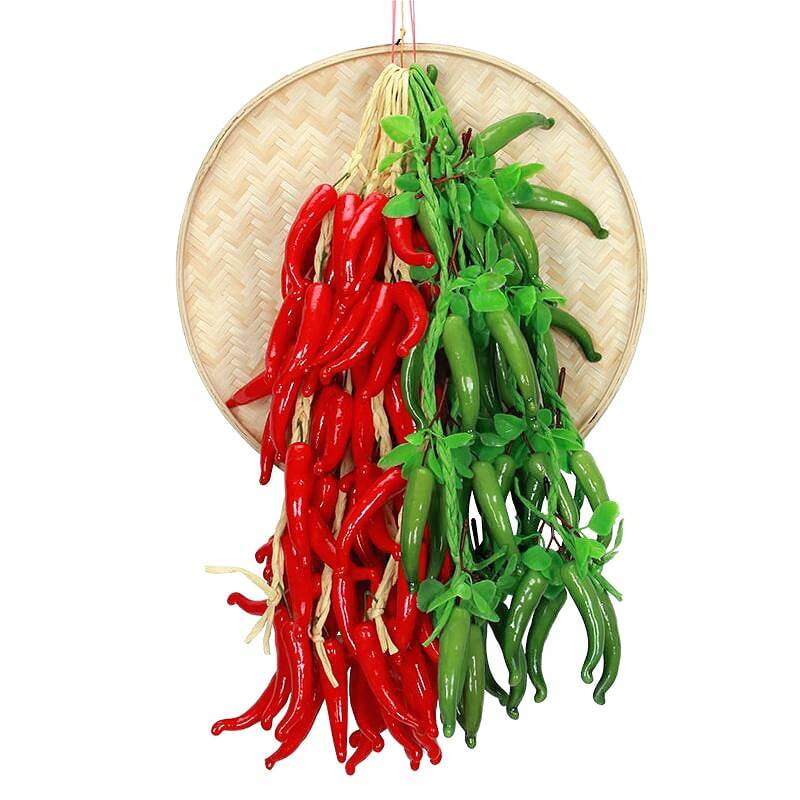 TheWellBeing™ Artificial Simulation Vegetables - Fake Chili Pepper Fruit for Photography Props and Home Decoration - Culinarywellbeing