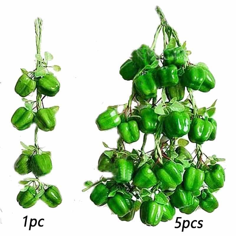 TheWellBeing™ Artificial Simulation Vegetables - Fake Chili Pepper Fruit for Photography Props and Home Decoration - Culinarywellbeing