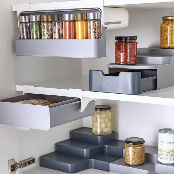 Kitchen Self-Adhesive Wall-Mounted Spice Organizer - Culinarywellbeing