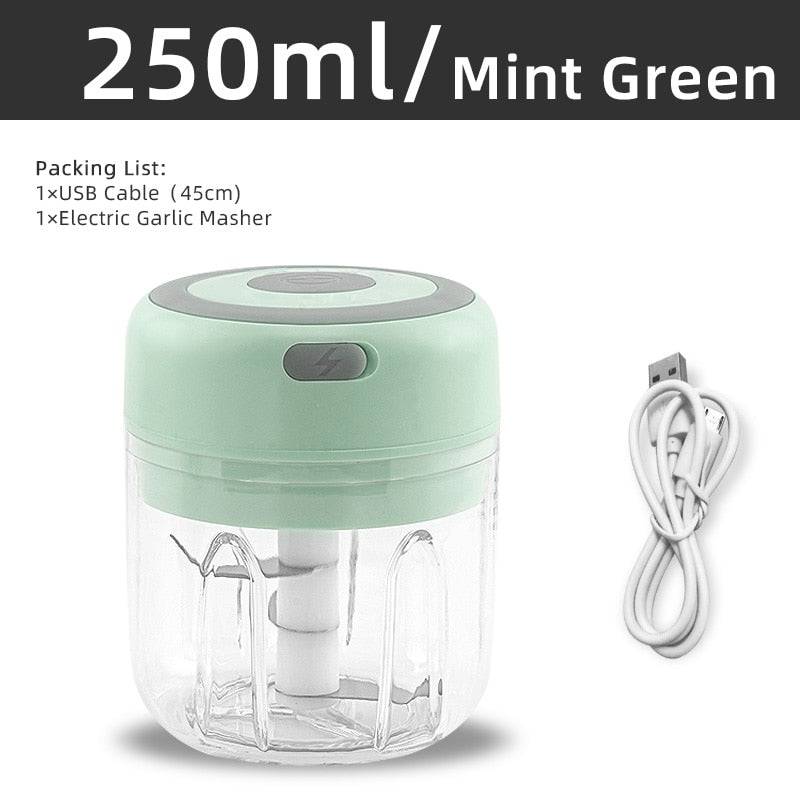 Electric Kitchen Food Chopper Mini Garlic Masher crusher USB Portable Meat Grinder Vegetable Chopper - Culinarywellbeing