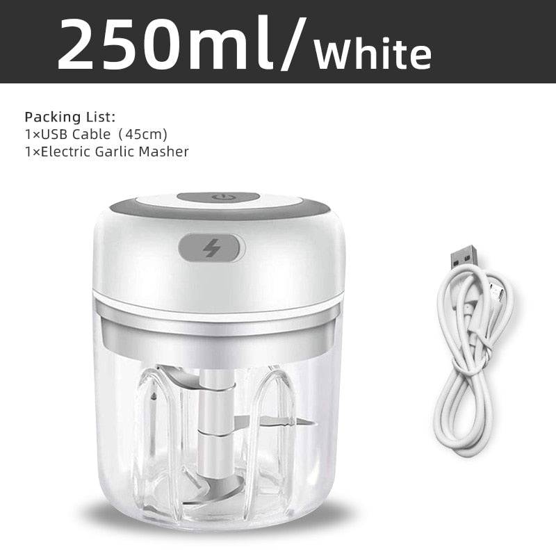 Electric Kitchen Food Chopper Mini Garlic Masher crusher USB Portable Meat Grinder Vegetable Chopper - Culinarywellbeing